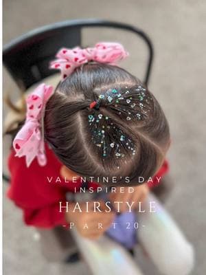 Valentine’s Day inspired hairstyle! PART 20! #cutehairstyles #easyhairstyles #hairstyles #hearthair #valentinesdayhair #valentinesdayhairstyles #hairinspo 