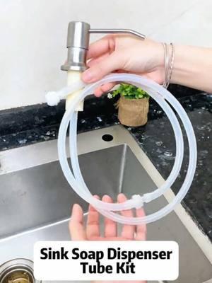 Never change the little bottle of soap under your kitchen sink again! This extension tubing kit works with the pump you already have and fits most bottles of soap! This kitchen hack was game changing for me! @Yofidra #yofidra #kitchensoapdispenser #kitchenhack #kitchengadgets #handsoapdispenser #dishsoapdispenser #founditontiktok #tiktokmademebuyit #homehack #1stworldproblems #sinksoapdispensertubekit 