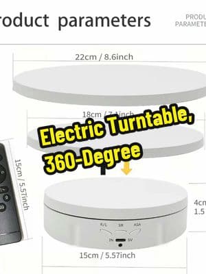 Electric Turntable, 360-Degree, #electricturntable360 #electricturntable #turntable #tiktokshopusa 