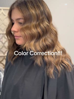 Color correction for this babe!  Someone absolutely destroyed her poor hair by over processing her!  So we had to take a couple steps back to be able to take steps forward!  What do you guys think? 💭 🫣 ⏰4 hour time frame  Services: Full foilyage, root smudge, gloss, incommon cuticle repair, redken deep treatment, haircut and style out!  #hairtransformation #colorcorrection #satxhair #hairinspo #hairtok #livedinhair #balyage 