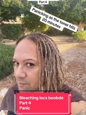 Bleaching locs blonde part 4. Panic  #haircolor #bleachinghair #hairmakeover #locmakeover #bleaching #locs #blondelocs #teamnatural #loclife #locs #locstyles #locjourney #locsoftiktok #hairstylist 