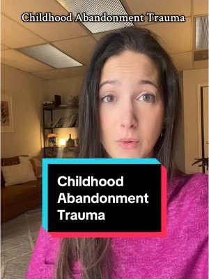 Leave your thoughts & questions in the comments to continue this convo. #clinicalpsychologist #tiktoktherapist #traumatherapist #abandonmenttrauma #therapytok #therapytiktok #traumatok #mentalhealthtok #MentalHealthAwareness 