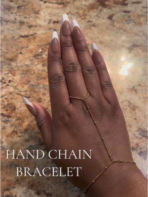 I love Hand Chain Bracelets!😍🔥🙌🏽🥰 #handchain #handchainbracelet #jewelry #chain #CapCut 