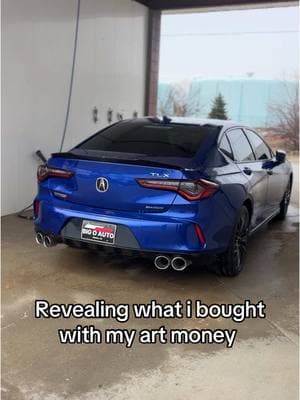 Flipped Paint and Canvas into a 2022 TLX type S. Anything is possible.  #art #painting #fyp #cars #car #sportscar #bmw #acura #tlx #audi #lamborghini 