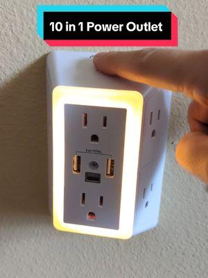 Replying to @romesalinas3 This thing does it all! 😉 #poweroutlet #10in1poweroutlet #usboutlet #homemusthaves #smartplug #surgeprotector #multiplugoutlet 