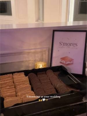 When there’s a build your own s’more bar at the wedding 🙌🔥🍫 #smores #smoresbar #weddingdessert #weddingideas #dessert #weddingfood #weddingdessertideas #bride #njweddingvenue 