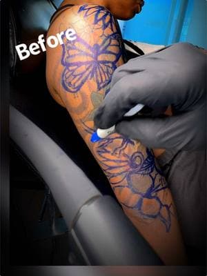 Covering what they say, can’t be covered🤷🏾‍♂️ #tattoosbykeithatwater #coverupking #travel #miami : : #style #loveyourself #beauty #tattooshop #tattoostyle 