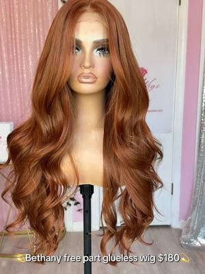 Copper wig  . #copperhair #copperwig #wigs #wigtok #wighair #naturalwig 