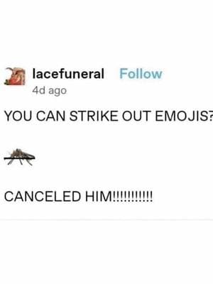 you can STRIKE OUT emojis?! #voiceover #voiceacting #voice #meme #funny 