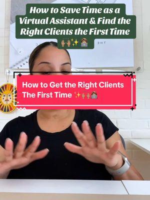 How to save time as a Virtual Assistant and make sure you’re getting the right clients the first time 🥰✨🙌🏽👩🏽‍💻 #virtuallydelyse #virtualassistantcoach #virtualassistantmentor #virtualassistant #virtualassistants #virtualassistanttips 