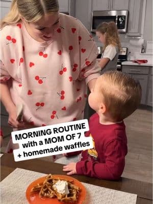 It's been a WHILE since we've had waffles for breakfast! Mostly because with the pregnancy, I've been exhausted. 😅 But it feels good to get back to a somewhat usual life, even if for just a little bit. ❤️ #morningroutine #morningvlog #morningmotivation #familyvlog #momroutine #momlife #momlifebelike #momlifevibes #bigfamily #routine #MomsofTikTok #parenting #parentingtips #parentinghacks #momssupportingmoms 