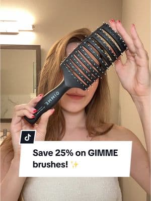 @gimme beauty #gimmebeautypartner GIMME hair brushes are designed with YOUR hair type in mind - and right now they're 25% off on gimmebeauty.com all the way through 2/21 so go save some money on your hair's perfect brush match! 💕 #GimmeBeauty #GIMME #haircare #coupon #hairbrush #deal