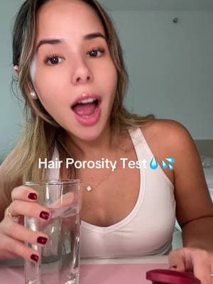 I def wasn’t expecting that cause my hair is super dry!!😱  #hairporosity #hairporositytest #lowporosityhair #mediumporosityhair #highporosityhair 