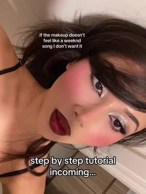 Replying to @ꨄ step by step tutorial ❤️ PLS HELP - is this detailed enough or do we need more?  @Haus Labs by Lady Gaga @MAC Cosmetics USA @e.l.f. Cosmetics @Half Magic @HouseOfLashes @Huda Beauty @Charlotte Tilbury @Patrick Ta Beauty @Hourglass Cosmetics #makeuptutorial #darkmakeup #weekndmakeup #concertmakeup #theweekndmakeup #silvereyeshadow #fullglammakeup #boldglam #darkfemininemakeup 