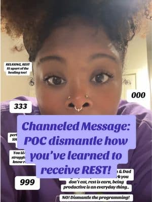 •Dismantling how you learned to recieve rest… When you get to a certain point - YES, it’s still work, but the work is more so applying your learned lessons, or maintaining the skills in receiving, peace, discernment, REST, etc you’ve learned! • • • #poc #rest #breakingcycles #abrahamhicks #awakening #receptivemode #fyp #peace #thework #accountability #relaxing #awakening #truth #childhood #reprogramming #freedom #liberation #reparations #lies 