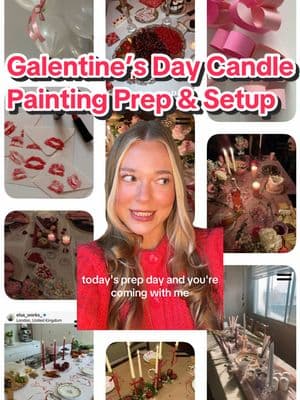 Behind the scenes of my monthly party 💌🌹💋 #candlepainting #galentines #partyideas #ValentinesDay #hosting #makingofahostess #hostess 