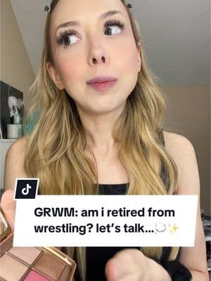 Chatty GRWM: Doing my makeup while spilling the truth about where I stand with wrestling, if I’m retired and what’s next for me. It’s a vulnerable chat, so grab a coffee and get ready with me 💭💕 #GRWM #chattyGRWM #makeupandchat #lifeupdate #wrestlinglife #prowrestling #prowrestlingtiktok #grwmstorytime #thebunny #aew #tna #MakeupRoutine 