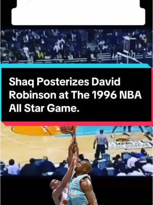 On this date (2/11) in 1️⃣9️⃣9️⃣6️⃣ Shaq puts David Robinson on a poster during the 1996 NBA All Star Game!  🏀 #shaquilleoneal #shaq #shaqdiesel #posterized #davidrobinson #1996 #nbaallstargame #the90s #explore #explore #contentcreator #jamonboltonshow