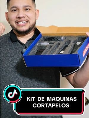 caja de cortadoras de pelo y afeitadoras profesionales, #recortadoras #barba #digitales #inalámbricas #hombres #juego #cortapelos #recargables #kit #barbero #TikTokShop #fyp 