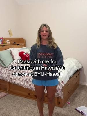 Pack with me for Valentine’s Day in Hawaii // a dance at BYU - Hawaii #gdwm #packwithme #valentines #galentinesoutfit #modestfashion #modestoutfit #byu #byuh #getdressedwithme #pickoutanoutfitwithme #viral #fyp 