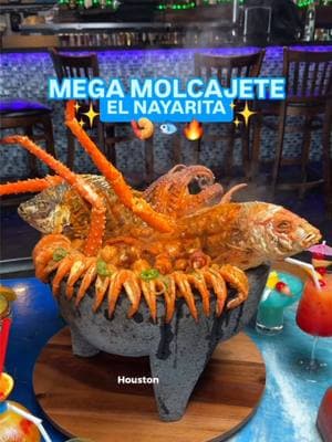 @El Nayarita Mexican Seafood ✨⬇️   📍7840 W Tidwell Rd Houston, TX  77040 Houston, este video es solo para los amantes del marisco 🐙. Les presento el mega molcajete que solo se puede encontrar en El Nayarita.  Pescado, camarones, pulpo y todo bañado con una salsa que está para morirse 🤤🔥. El platillo perfecto para compartir con familia o amigos, ¡o si prefieres, también para ti solito! 👑  ¿Cuenteme si lo ordenarían? 👇👇 #Mariscos #Molcajete #ElNayarita #ComidaMexicana #SalsaDeliciosa #HoustonFoodies #FoodPorn #ComidaParaCompartir #AmantesDelMarisco #SaborUnico #SeafoodLovers #HoustonEats #FoodieFinds #HoustonFoodies #SeafoodCravings #FreshCatch #HoustonFood #SeafoodHeaven #FoodieAdventure 