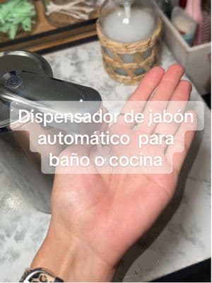 Dispensador automático de jabón para baño o cocina #dispensadordejabon #dispensadorautomatico #cocina #baño #accesorios #soapdispenser #dispenser #automaticsoapdispenser #bathroom #stainlesssteel #bathroomaccessories   #kitchen #TikTokShop