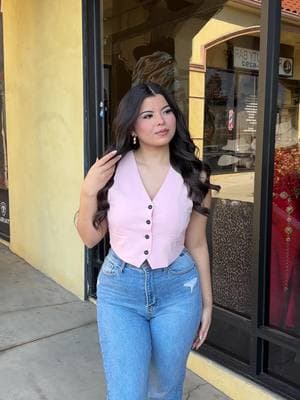 It’s the month of love! 🏹💗 What better way to get in the spirit than wearing some pink! 💕   #Valentine’s Day #valentinesoutfits #galentinesoutfit #vest #pink #outfitideas #casualoutfits #jeans #fyp #viral #popular #trending #fashion #boutique #western #foryou #OOTD #trendy 