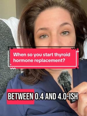 Replying to @courtneyrobin When do you start Thyroid Hormone Replacement? #thyroid #doctorsoftiktok #tiktokpcp #followuppcp #medtok #autoimmune #hashimotos #hypothyroidism #tsh 