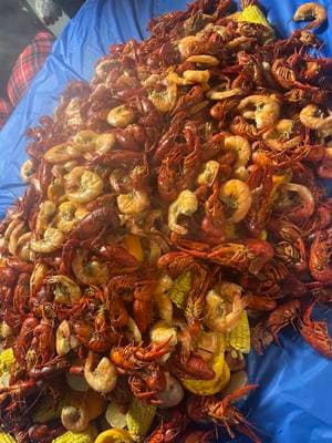 Sunday Super Bowl Dinner 🦞#mudbugs #sundaysuperbowl #sunday #enfamilia #crawfishboil #crawfishseason #yummy #shrimp #boil #2025 #football #sundayfunday #nfl #chiefs #eagles #fun 