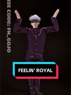 Feelin’ Royal #gojo #fortnitegojo #feelinroyal #fortnite #feelinroyalemote #newemote #iconseries #jjk #satorugojo #gojosatoru #jujutsukaisen #fortniteitemshop #emotes 