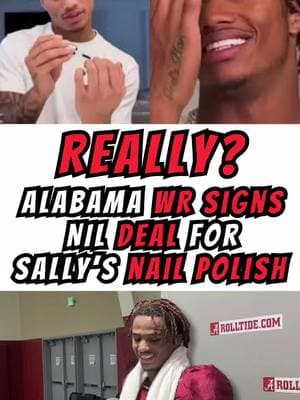 ‼️🏈😂 Bama WR paints his nails! 💅 #coachjb #coachjbshow #football #CollegeFootball #bama #rolltide #nfl #fyp 