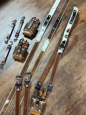 Fresh batch of Cowhide “ Hair On” Radio straps heading to their new homes. Custom built to order. Made by hand. #firefighter #firefighters #firefighting  #firefighterheros #firefighterproblems #firefighterwives #firefighterhumor #leatherwork #handmade 