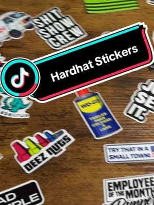 Sooo many funny stickers in this pack. Perfect for your hard hats or tool boxes or just to give out to an employee #hardhatstickers #bluecollar #funnystickers #stickerpack #waterproofstickers #vinylstickers #toolboxstickers #stickers #derickhughes 