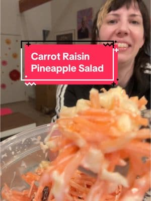 Replying to @idonotexistonlyuexist 🥕 trying #carrotraisinsalad #carrotsalad #tastetest #foodreview 