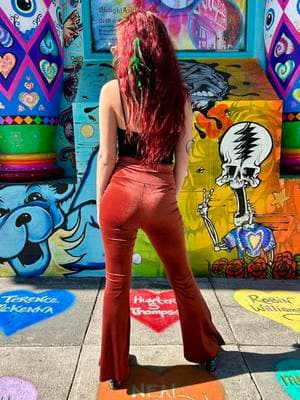 Handmade Threads for Far Out Babes, Freakadelic Mamas, Hippies, Old Souls, and Weirdos! 🌈🪩✨ NEW Home Cooked Karma Velvet Bell Bottoms available NOW 💜🧡💙🩷🖤  https://loveonhaightsf.com/collections/home-cooked-karma #loveonhaight #tiedyeemporium #haightashbury #hippiestyle #freakadelic #disco #velvetpants #bellbottoms #sanfrancisco 