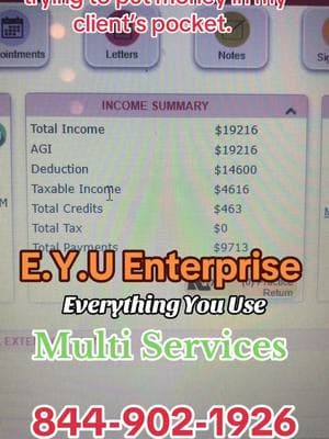 Working smart and  hard is all I know. @EYU_Enterprise_LLC #taxseason2024 #taxservices #taxseason #taxtok #tax #taxcredit #taxrefund 