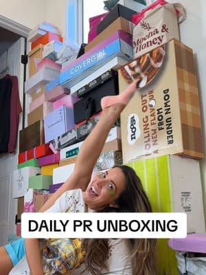 Daily PR unboxings until we finish the tower! (I took a break but will be posting these every day from now on) thank you so much @Then I Met You @dailyRU @Peach & Lily @Benefit Cosmetics @NARS Cosmetics @The Ordinary #contentcreatortips #influencerpr #unboxingvideo #prunboxing #towerofpr #giantunboxing #prhaul