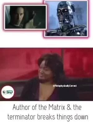 Did you know? ? ? The Author of #TheMatrix & The Terminator breaks it down for us!! #DidYouKnow the movie The Matrix was stolen from her and then they moved her out of having anything to do with production?? She fought many years for her rights and won in court! #MotherOfTheMatrix #theterminator #BlackAuthor #BlackCreator