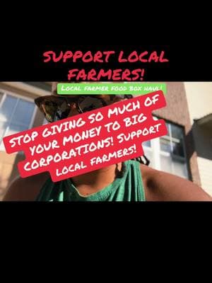 Support local farmers! Stop giving big corporations so much of your money. Thank you @Seed Time Harvest Farms #shoplocal #blackfarmers 