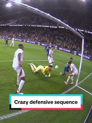 Crazy defensive sequence from @LAFC to deny Club America 🤯 #MLS #Soccer #save #stop #ligamx 