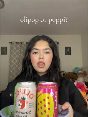 who do u guys like better?? @OLIPOP or @Drink Poppi  #olipop #poppi #drinkpoppi #soda #sodalternative #review #foodreview #probiotics #bevarage #olipopreview #poppireview 