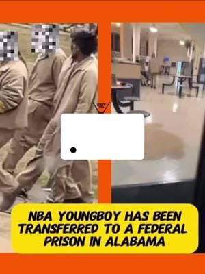 NBA YoungBoy Has Been Transferred To A Federal Prison In Alabama @NbaYoungBoy #nbayoungboy #nbayoungboymusic #freeyb #freetop #nbayb #4kt #4ktrey #liltop #kentrellgaulden #yb #youngboy #ybbetter #viral #fyp 