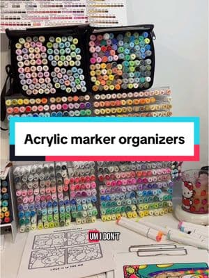 Replying to @maddie these acrylic marker organizers are on Amazon find #MarkerOrganization #MarkerOrganizer #AcrylicMarkerOrganizer #ohuhumarkers #cozyhobbies #colorwithme #coloringforfun #adultcoloring #giftideas #coloring #amazonfinds #amazonfind 