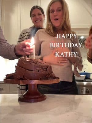 Once again we all wish Kathy a happy birthday!!! Honestly I’m just thankful I hadn’t cleaned my car out and the front seat was full of jackets. No part of the cake actually touched the floor of the car 🙏🏻 #birthdaycake #chocolatebuttermilkcake  #chocolatecake #chocolatebuttercream #dessertperson 