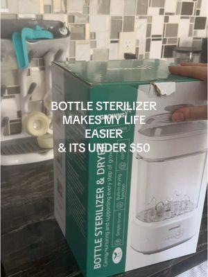 Under $50 for a bottle sterilizer?! Yes please. In the past, I refused to buy one of these because they’re usually so expensive but I found an affordable one that works - I use this product every day as a second time mom!  #fyp #bottlesterilizer #babybottles #babybottlesterilizer #momproducts #babyproducts #bottlestorage #pumpparts #bottledryer #steamsterilizer #TikTokShop #babymusthaves #newborn #cheapbabyfinds #GROWNSYBottleWasher #BabyEssentials #parenthack #momhack #grownsy