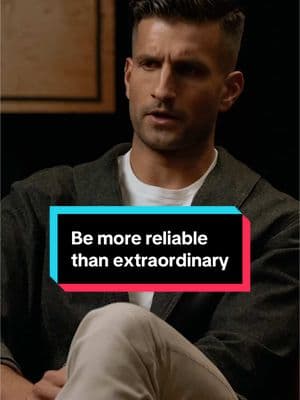 “Be more consistently reliable than occasionally extraordinary.” @Sahil Bloom  #career #reliable #professional 