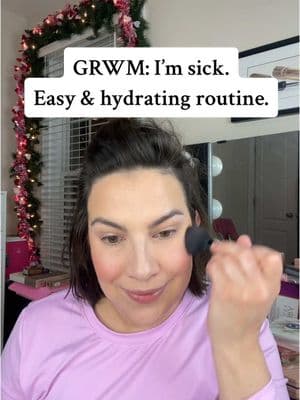 Anyone else powering through a cold this week? 🤧 here’s my easy & hydrating routine… all linked in my LTK in my profile 💗 #grwm #getreadywithme #faceoftheday 