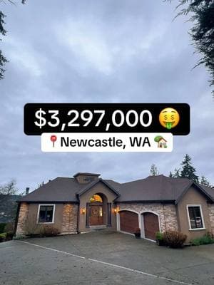 🏡 $3.3M Mansion in Newcastle, WA – Fit for a King 👑 This 5-bed, 3.5-bath, 5,700 sqft estate is the definition of luxury living, with: ✨ Soaring 15-ft arched ceilings & custom ironwork 🔥 Breathtaking Lake Washington views from a west-facing deck 🍽️ A chef’s kitchen with double appliances & a pentagonal marble island 🛁 Tuscan-inspired primary suite with a spa-like bath 🎬 Ultimate entertainment level with a theater, game room & gym 🚗 5-car garage + RV & boat parking Set on nearly an acre, this home is Newcastle’s hidden gem. 💬 Could you see yourself living here? Let me know! Message me for a private tour! 📲 #NewcastleWA #LuxuryRealEstate #SeattleHomes #PNWRealEstate #MansionTour #DreamHome #LakeWashingtonViews #HomeTour #SeattleRealtor #LuxuryLiving #CapCut 