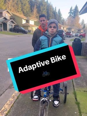 Replying to @lostcause1369 Logan’s adaptive bike! #bike #lovelogan #adaptive #ride #pedal #disability 