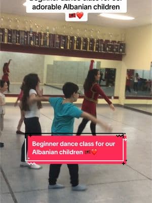 The little ones did so good on their first Albanian dance class. They were soo adorable ❤️.  #fyp #albaniandance #albaniandanceforkids #kidsalbaniandanceclass #agronpllumaj #gjergjkastrioti 